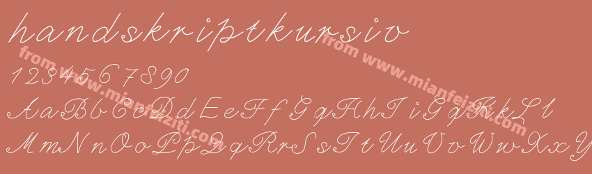 handskriptkursiv预览图1