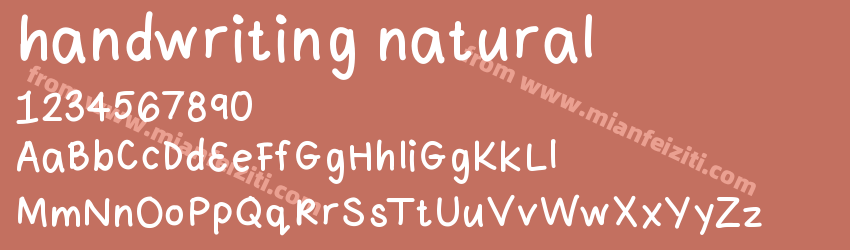 handwriting natural预览图1