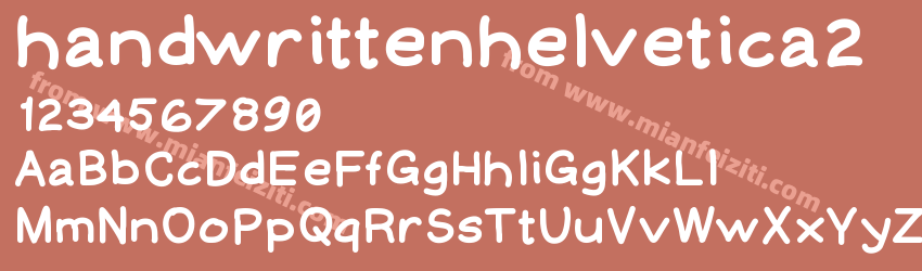 handwrittenhelvetica2预览图1