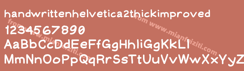 handwrittenhelvetica2thickimproved预览图1