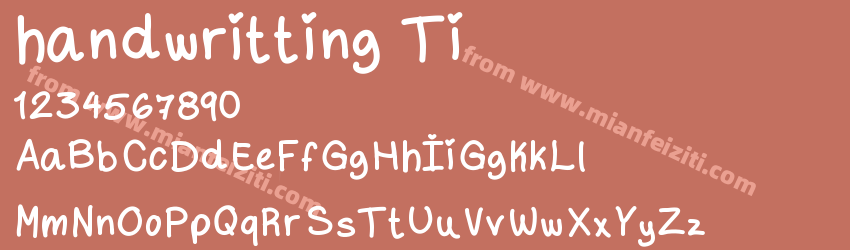 handwritting Ti预览图1