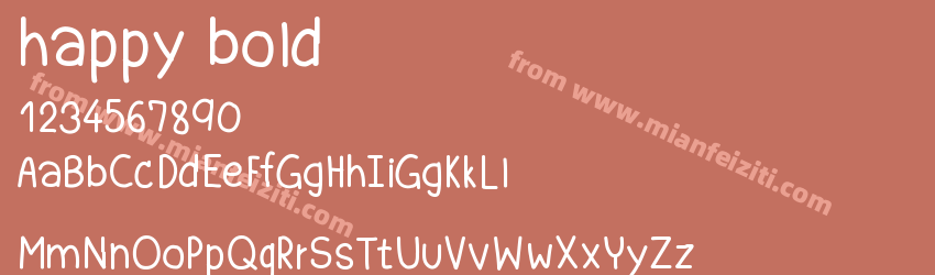 happy bold预览图1 happy bold预览图1