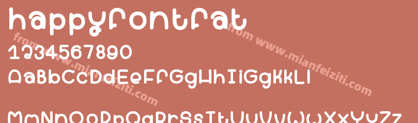 happyfontfat预览图1