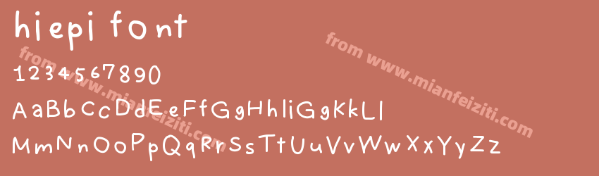 hiepi font预览图1