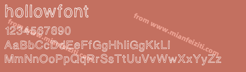 hollowfont预览图1