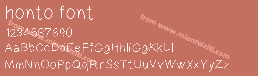 honto font预览图1