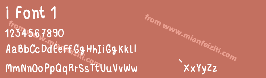 i Font 1预览图1