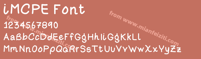 iMCPE Font预览图1 iMCPE Font预览图1