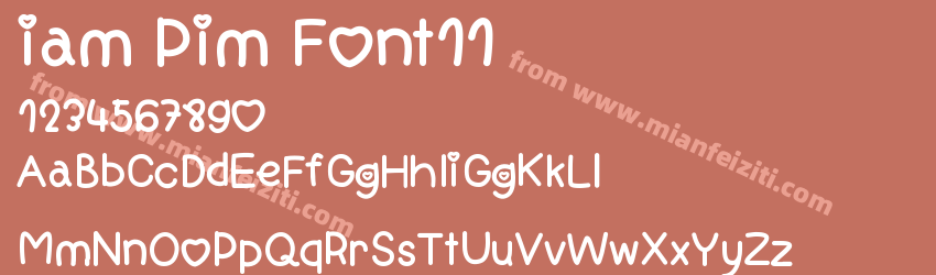 iam Pim Font11预览图1
