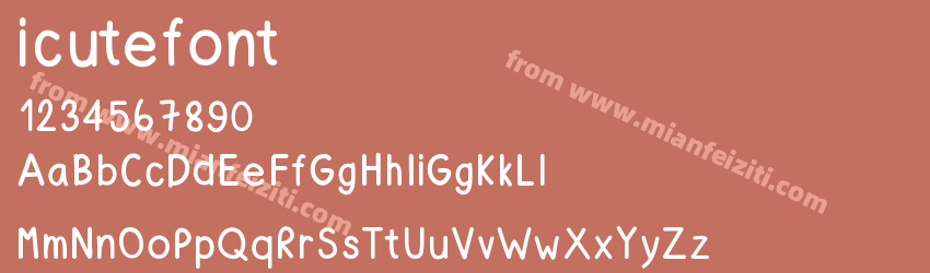 icutefont预览图1 icutefont预览图1