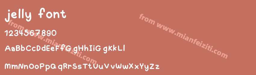 jelly font预览图1
