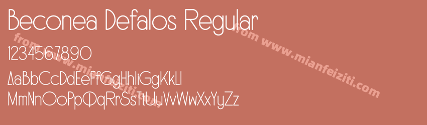 Beconea Defalos Regular预览图1