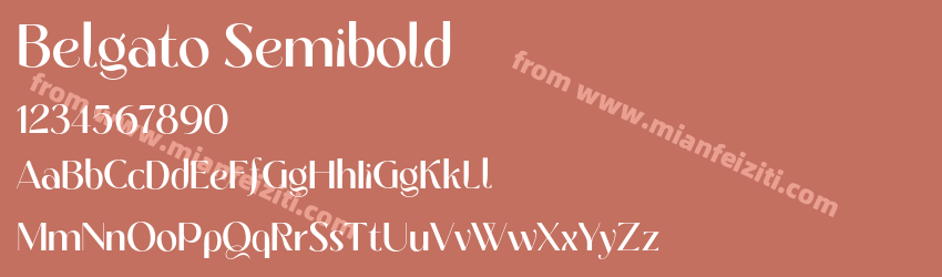 Belgato Semibold预览图1