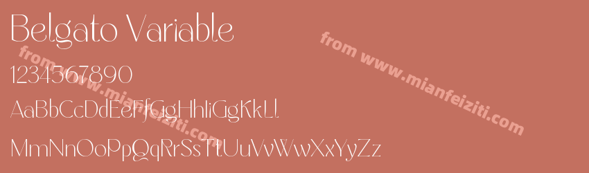 Belgato Variable预览图1