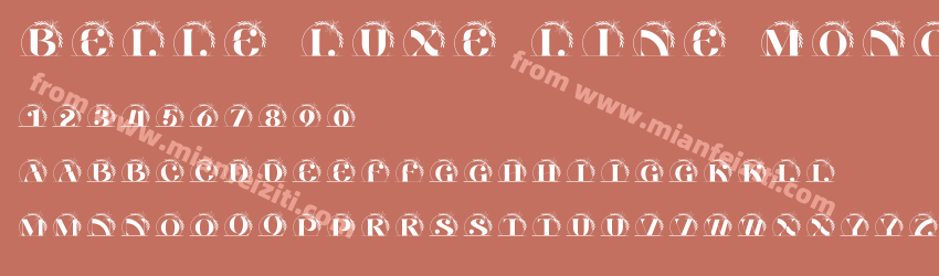 Belle Luxe Line Monogram预览图1