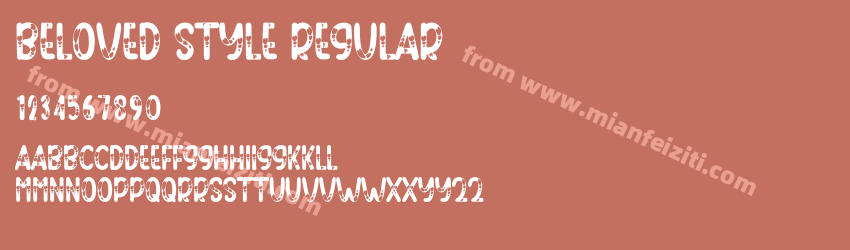 Beloved Style Regular预览图1