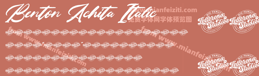 Benton Achita Italic预览图1