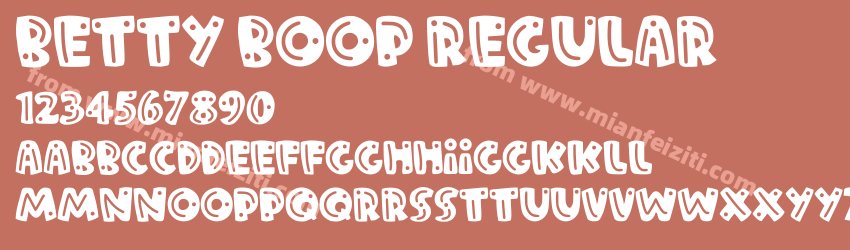 Betty Boop Regular预览图1