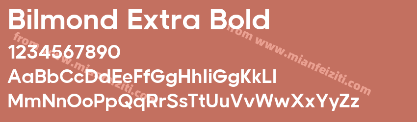 Bilmond Extra Bold预览图1