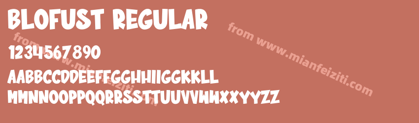 Blofust Regular预览图1