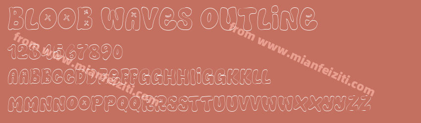 Bloob Waves Outline预览图1
