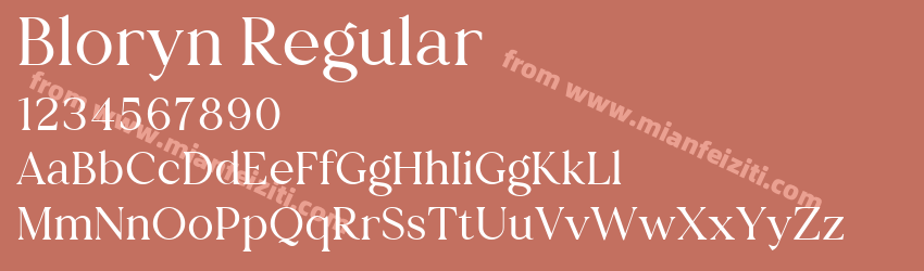 Bloryn Regular预览图1