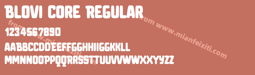 Blovi Core Regular预览图1