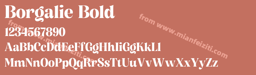 Borgalie Bold预览图1