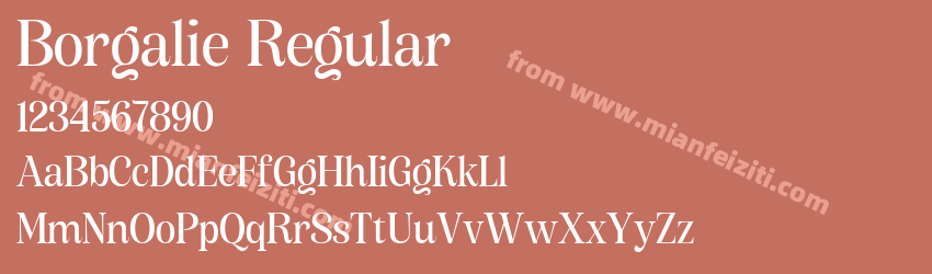 Borgalie Regular预览图1