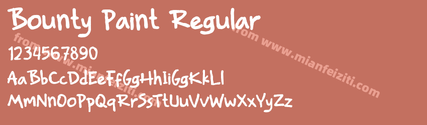 Bounty Paint Regular预览图1
