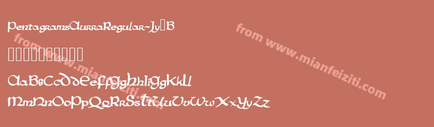 Pentagrams Aurra Regular Jy3B预览图1