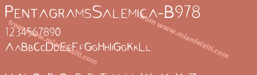 Pentagrams Salemica B978预览图1