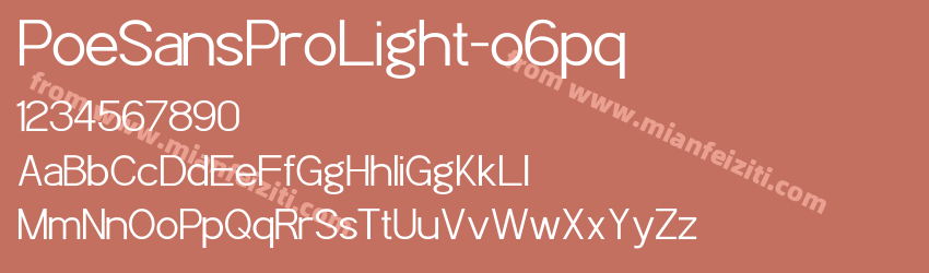 POE Sans Pro Light预览图1