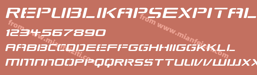 Republikaps Exp Italic Wdz预览图1