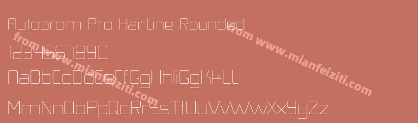 Autoprom Pro Hairline Rounded预览图1