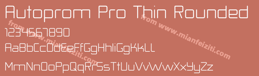 Autoprom Pro Thin Rounded预览图1