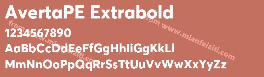 AvertaPE Extrabold预览图1