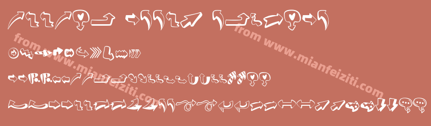 Doodle Arrow Regular预览图1 Doodle Arrow Regular预览图1