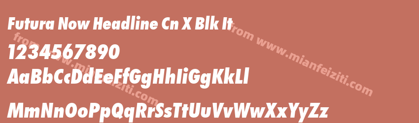 Futura Now Headline Cn X Blk It预览图1