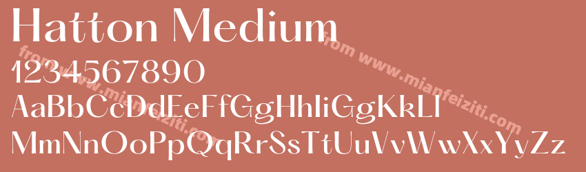 Hatton Medium预览图1