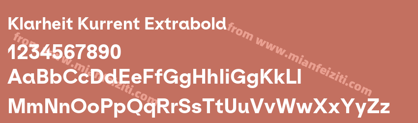 Klarheit Kurrent Extrabold预览图1