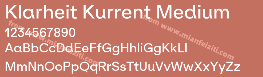 Klarheit Kurrent Medium预览图1
