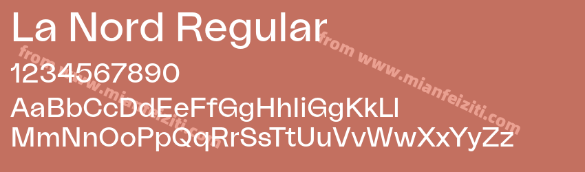 La Nord Regular预览图1 La Nord Regular预览图1