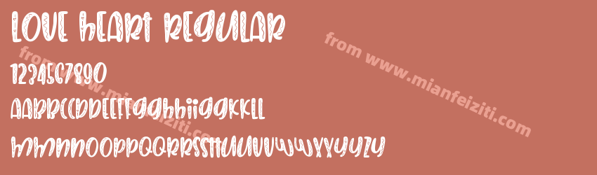 Love Heart Regular预览图1