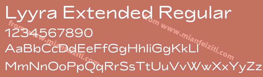 Lyyra Extended Regular预览图1 Lyyra Extended Regular预览图1