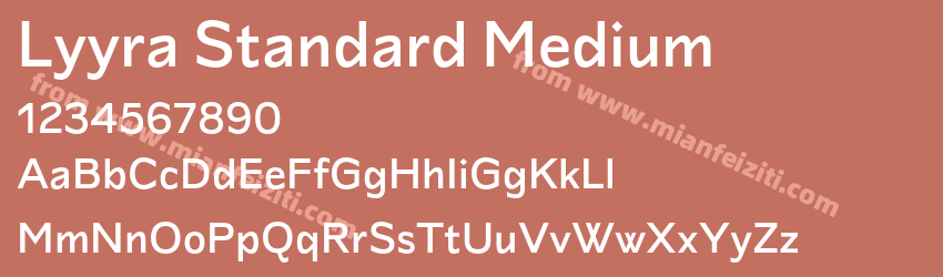 Lyyra Standard Medium预览图1