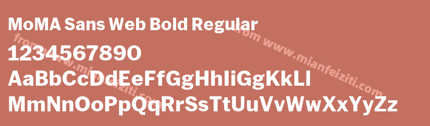 MoMA Sans Web Bold Regular预览图1