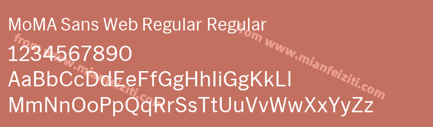 MoMA Sans Web Regular Regular预览图1 MoMA Sans Web Regular Regular预览图1