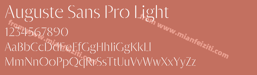 Auguste Sans Pro Light预览图1 Auguste Sans Pro Light预览图1