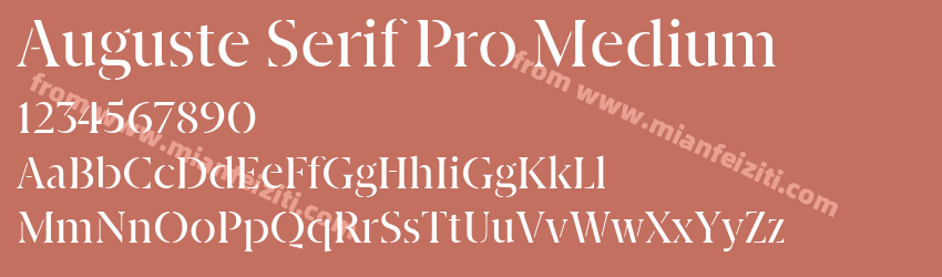 Auguste Serif Pro Medium预览图1 Auguste Serif Pro Medium预览图1